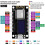 ESP8266 Ontwikkelbord met 0,96 Inch OLED-Display, CH-340, ESP-12E WiFi-Module voor  IDE/Micropython-Programmering 3
