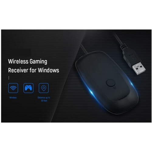 Ricevitore per Giochi Wireless Controller USB Convertitore Gamepad Adattatore PC per  360 per Xbox360 Windows XP/7/8/10 1