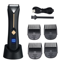 Nouveaux Hommes et Femmes Aine Corps Tondeuse Électrique Visage Barbe Bikini Cheveux Tondeuse Lavable Poils Pubiens Rasoir Épilateur