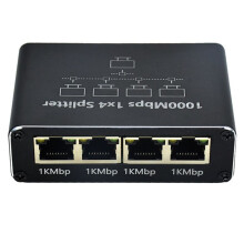 Gigabit Network Splitter 1-To-4 Network Cable Splitter RJ45 Network Port Ethernet Splitter Lämplig för Bärbara Datorer