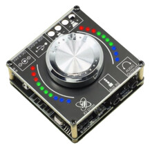 10W15W20W Stereo  Audio Digital Amplifier Board Module Volume Spectrum Music Rhythm Light D15H