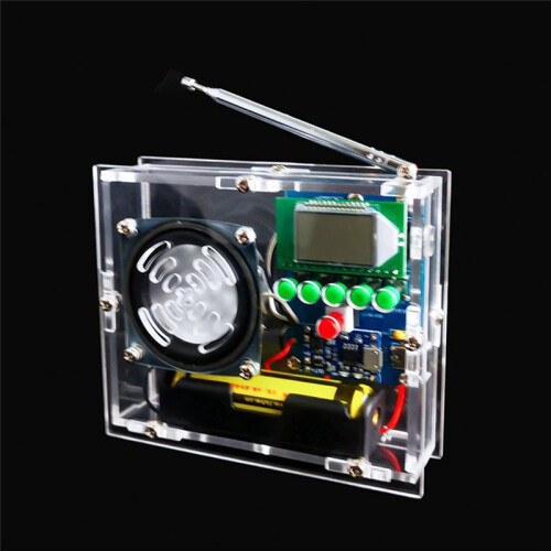 FM Radio Receiver Electronic Welding Kit LCD Display DIY Electronic for Self Assembly and Soldering Practice, A-Kit 2