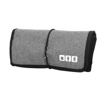 Bolsa Organizadora Electrónica para Cables, Bolsa Organizadora para Cargador de Cables de Viaje, Estuche de Transporte para Cables USB del Banco de