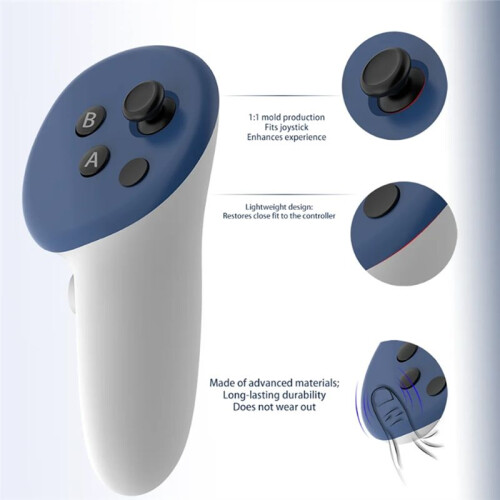 Pour Meta Quest 3 Controller Grip Shell Manchon de Protection PC Durable et Couvercle de Poignée pour une Expérience VR Améliorée (A) 2