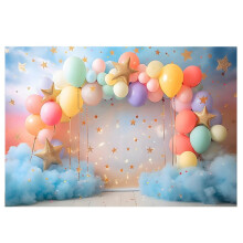 210X150 cm Toile de Fond de FêTe de la Saint-Valentin EuropéEnne AméRicaine Ballon Roses Coeur Rose BannièRe Photographie Toiles de Fond, F