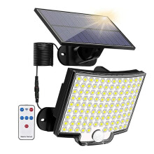 106 LED 3 Modalità Lampada da Parete A Luce Solare Stradale Sensore di Movimento PIR A Luce Solare Impermeabile per la Decorazione del Giardino di