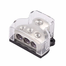 3-Wege-Stromverteilerblock 1x0 Gauge Eingang 3x4 Gauge Ausgang Stromverteilerblock für Car-Audio-Splitter