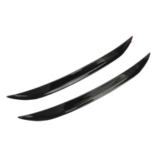 Finitura Fusa per Sopracciglio Ruota Automobilistica Sportiva da 33,5 cm, Colore NERO Lucido, Protezione Laterale Universale