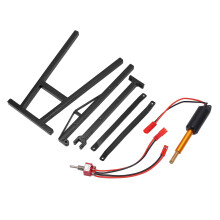 RC-Motorkran-Holder für 1/8 & 1/10 Maßstabsautos, Aluminium, Schwarz