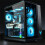 Vertical  Card Holder ARGB  Card Supporter 5V 3pin Adjustable Vertical Bracket with LED Lights,A 10