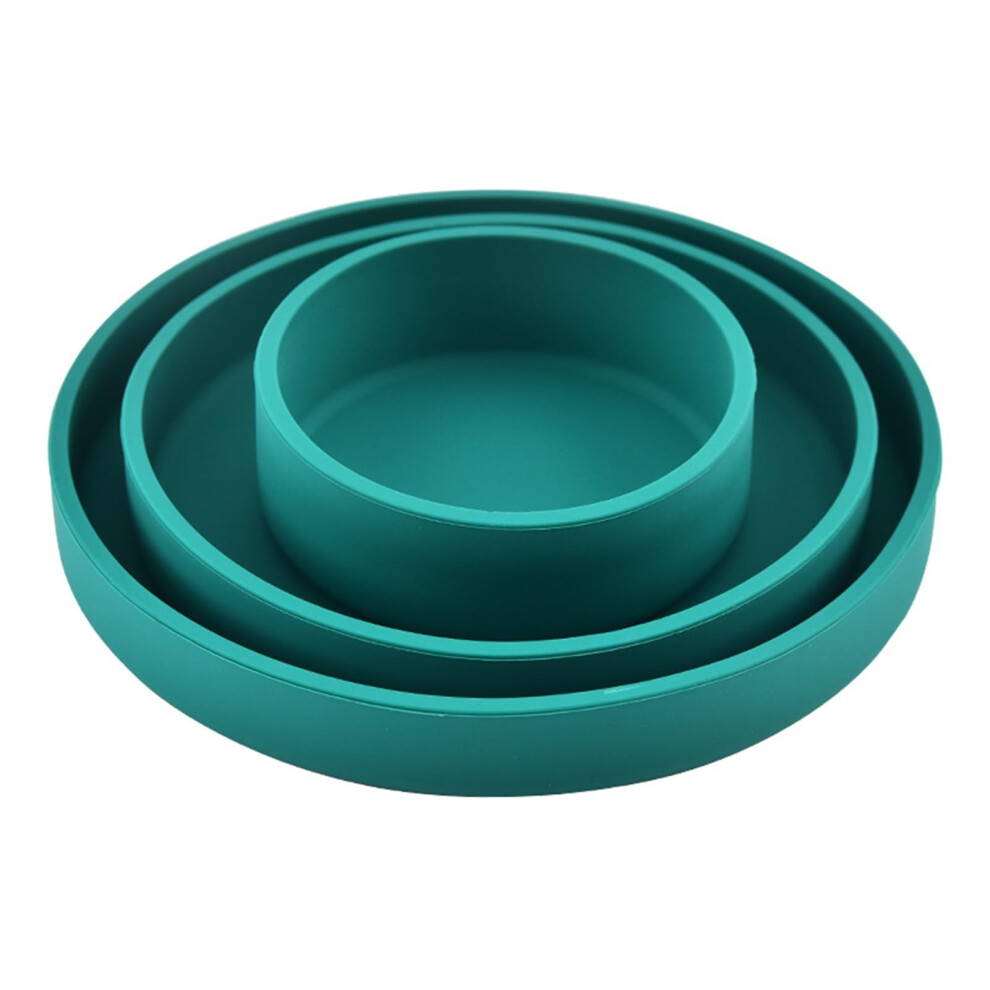 Baby Feeding Tray Silicone Tableware Set Heatresistant Microwave Safe Bowl For Home And Travel Green