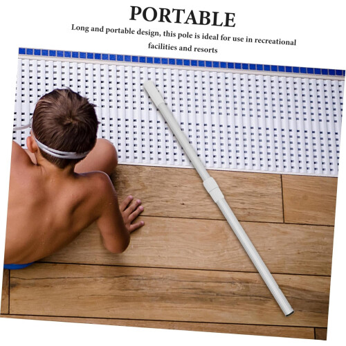 Pool Skimmer Pole Adjustable Aluminum Telescopic Handle Heavy Duty Extendable for Cleaning Net 1