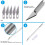 18Pc Basic  Vinyl Weeding Tools Set DIY Sewing Stitching Punch Carving Kit Silhouette Cameos Lettering Tool 4