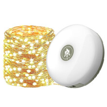 Camping-Lichterkette, LED-Lichterkette, 2-In-1-Design, 2000 MAh, Wiederaufladbar, 10 M, Wasserdichte Zeltlaterne für Den Außenbereich