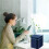 Humidifiers for Bedroom, Large Capacity Humidifier USB Mist Top Essential Oil Diffuser Desktop Humidifier White 3