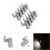 LED Hinge Light Universal Cabinet Cupboard Hinge LED Night Light for Kitchen Home Bedroom Lamp-Warm White 3
