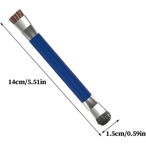 Electronics Cleaning Brush Anti Static Double Head Precision Cleaner For Computer PC Laptop Piano Controller Blue 2