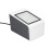 USB Barcode Scanner with Voice Prompts, Hands-Free, 15cm/S, White/Gray 1