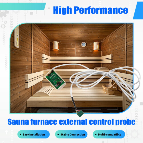 Sauna Furnace External Control Probe Wire Temperature Control Probe Sauna Room External Control Sensor Probe 2
