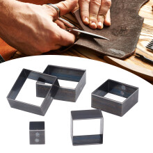 12Pcs Leather Fabric Cutting Die Set 5-60mm for Manual Punching Machine