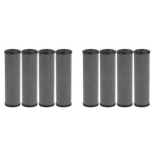 8-Delige Koolstofwaterfilter, 10-Inch Standaard Koolstoffilter voor Het Hele Huis, Sediment en Smaak- en Geurvervangingsfilter