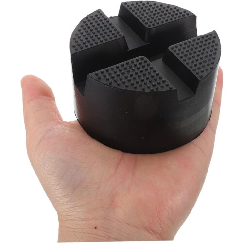 2pcs Universal Rubber Jack Pads for Floor Jack Enhanced Stability Broad Compatibility Weather Resistant 1