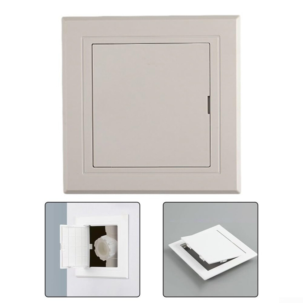 Abs Plastic Access Panel For Plumbing And Ventilation With Detachable Cover And Airflow Grille 9347817663990