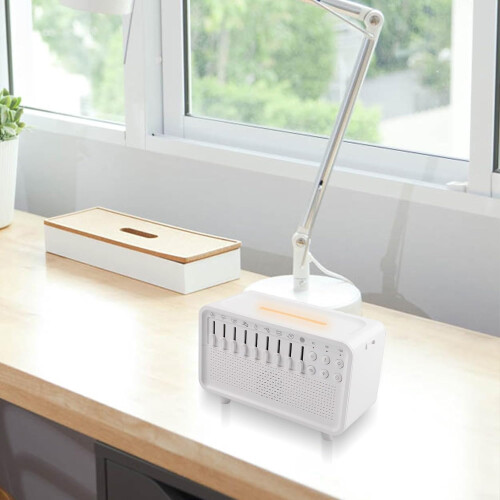 White Noise Machine with Aroma Diffuser and Soft Night Light for Bedroom Sleep and Relaxation 2