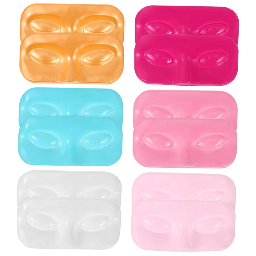 12pcs Eyelash Storage Trays Multi-Color Lash Holders for Organizing False Lashes for Salon and Home Use