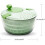 Large Capacity Salad Spinner with Secure Lock Lid and Rotary Handle for Quick Lettuce Drying 4
