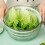 Large Capacity Salad Spinner with Secure Lock Lid and Rotary Handle for Quick Lettuce Drying 3