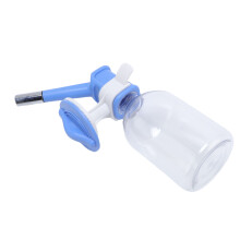 Große Kapazität Blaues hängendes Wasserflasche für Welpen, Katze, Kaninchenkäfig