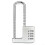 Adjustable Cabinet Combination Padlock Silver For School Combination Lock 1
