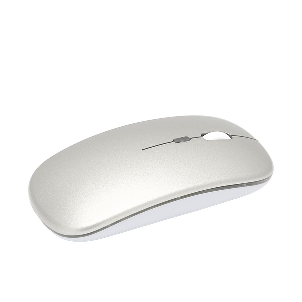 Ultrathin 2.4G Wireless Mouse 1600Dpi Rechargeable Silver/Gray 7691375867683