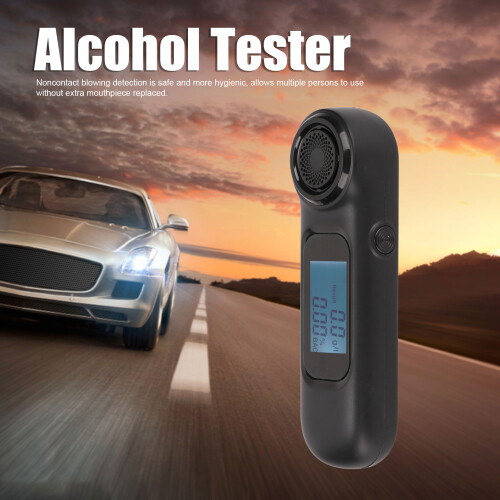 Compact Breathalyzer Digital Display Noncontact Design USB Powered 2