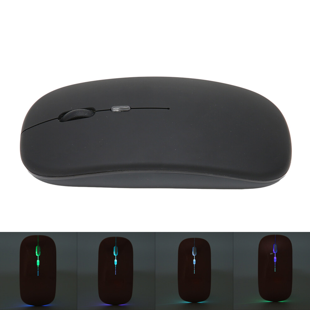 Ultrathin 2.4G Wireless Mouse 1600Dpi Rechargeable Backlight Black 5041382257168