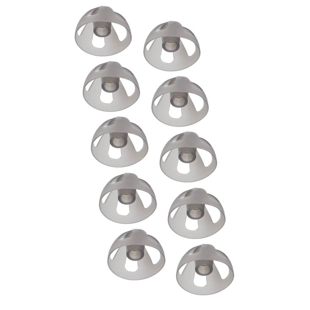 Black 10 Pcs 10Mm Soft Open Domes Hearing Aid Eartips For Seniors