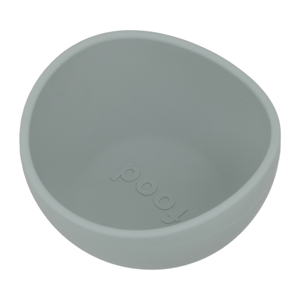 Baby Silicone Suction Bowl 6X12cm Spill-Proof Toddler Army Green