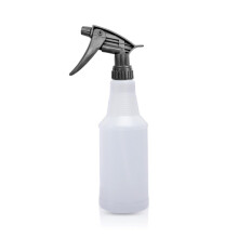 Spray Bottle 900ml Refillable Clear Plastic with Adjustable Trigger for Cleaning Hair and Plants