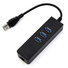 USB 3.0 to 1000Mbps gigabit ethernet adapter RJ45 3 ports USB3.0 wired network hub