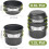 Camping Cookware Set, 5PCS Durable Aluminum Camping Cookware Set, Complete Camping Utensils, Green 2