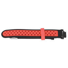 Bracelet en silicone souple pour Verge Lite noir-rouge