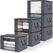 Clothes Storage Bag, Clothes Storage Bag, Storage Cover, 6pcs Clothes Storage Bag, Underbed Storage Box