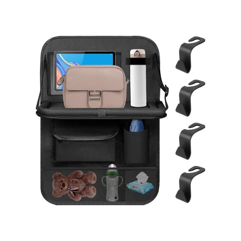 Car Seat Protector, Foldable Car Back Seat Protector, Multifunctional Seat Back Protector, Car Organizer 8581600653909