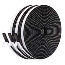 Adhesive Foam Window Insulation Seal, Antioxidant Rubber Door Entrance, 6mm X 3mm, 15M total, Multi-purpose Soundproof Windproof