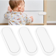 Child Safety Doors, 3Pcs Baby Safety Cupboard Locks, Baby Safety Latches, Baby Door Lock Safety Lock