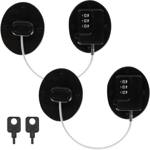 2Pcs Refrigerator Lock with Code, Fridge Padlock, Fridge Door Lock, Fridge Lock, for Refrigerator, Doors and Drawers, Windows