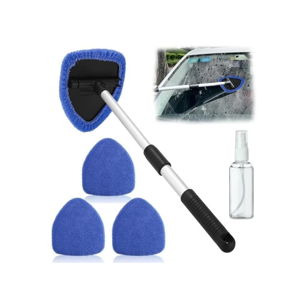 Windshield Cleaning Brush, Extendable Car Cleaning Brush, Windshield Cleaning Tool With 4 Cleaning Pads 8581600654456