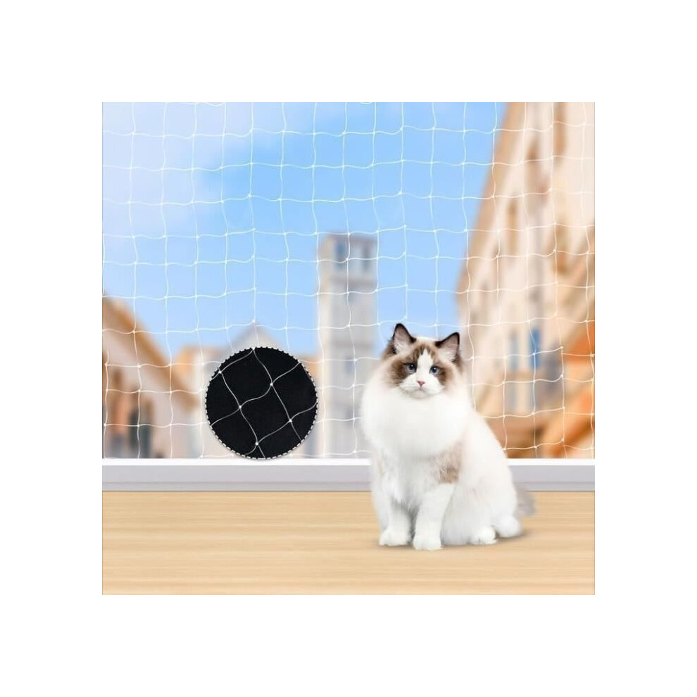 Cat Protection Net, Balcony Net Protection Without Drilling, Transparent To Secure Balconies, Terraces, Windows 3X8m Aihontai