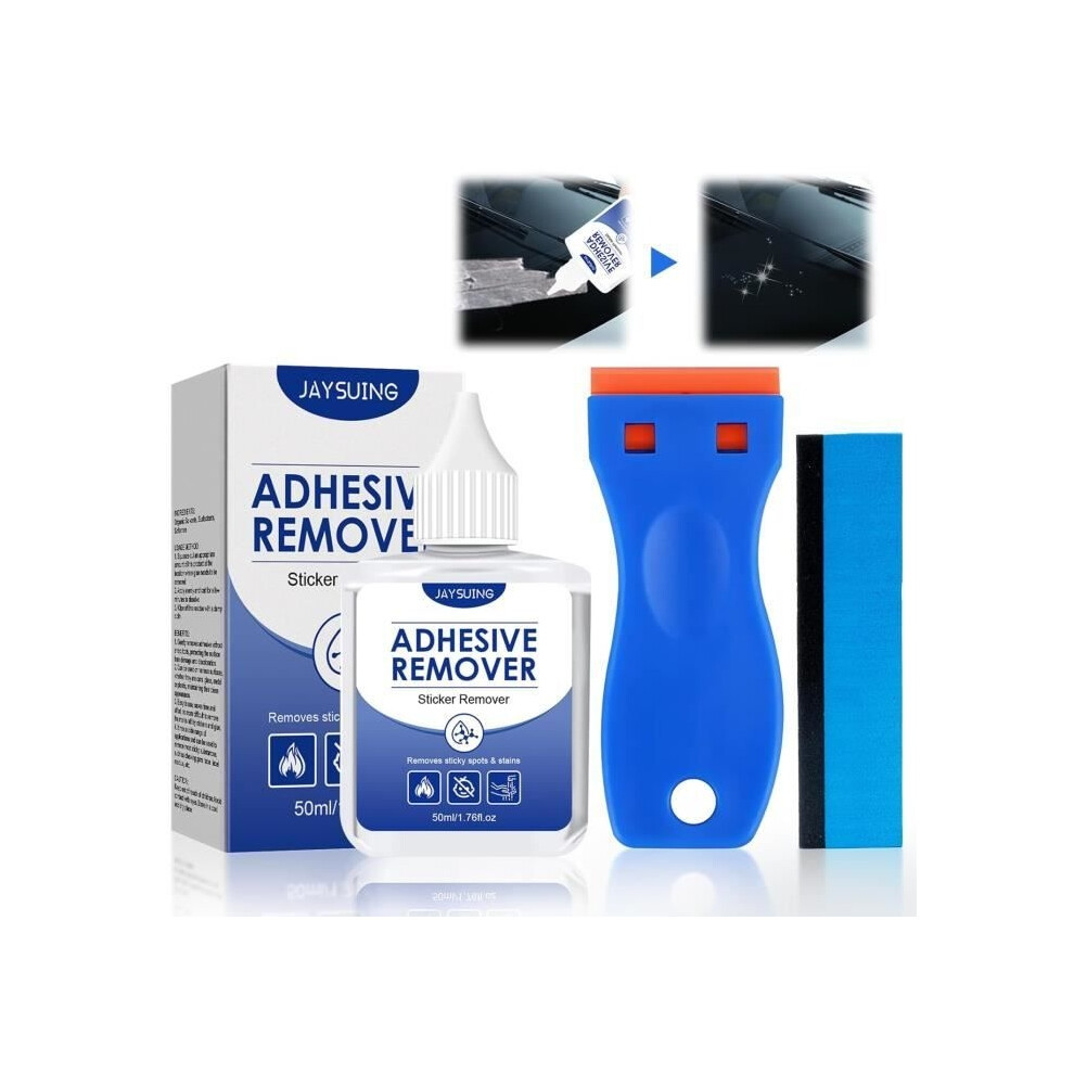 Glue Remover, Label Remover, Adhesive Remover, Comes With Scraper And Sponge, Quickly Removes Labels, Stickers 8581600654586